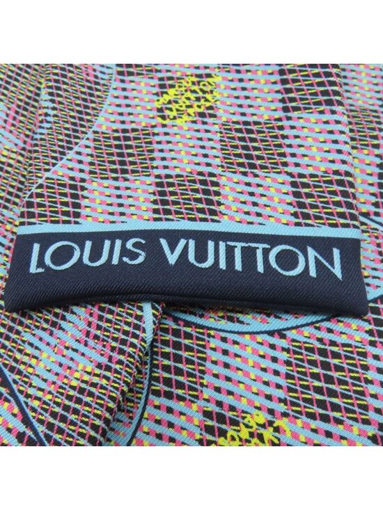 Louis Vuitton Bandeau Monogram LV Pop Scarf Muffler MP2499  Louis Vuitton Bandeau Monogram LV Pop Scarf Silk